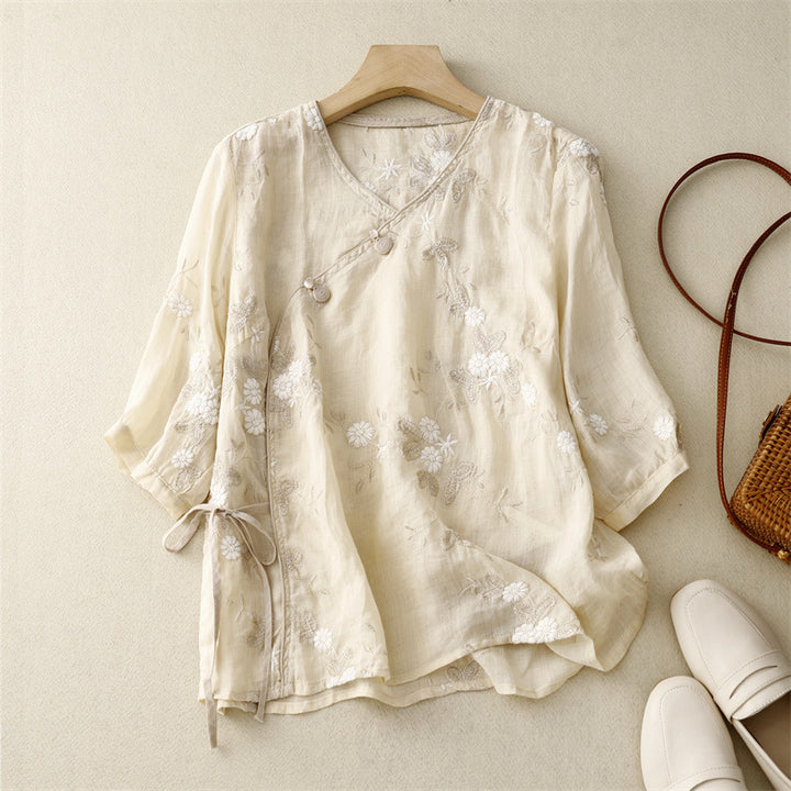 CALMA LINEN BLOUSE
