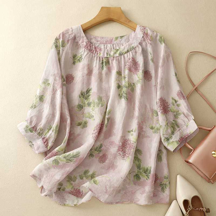 ERIKA LINEN BLOUSE