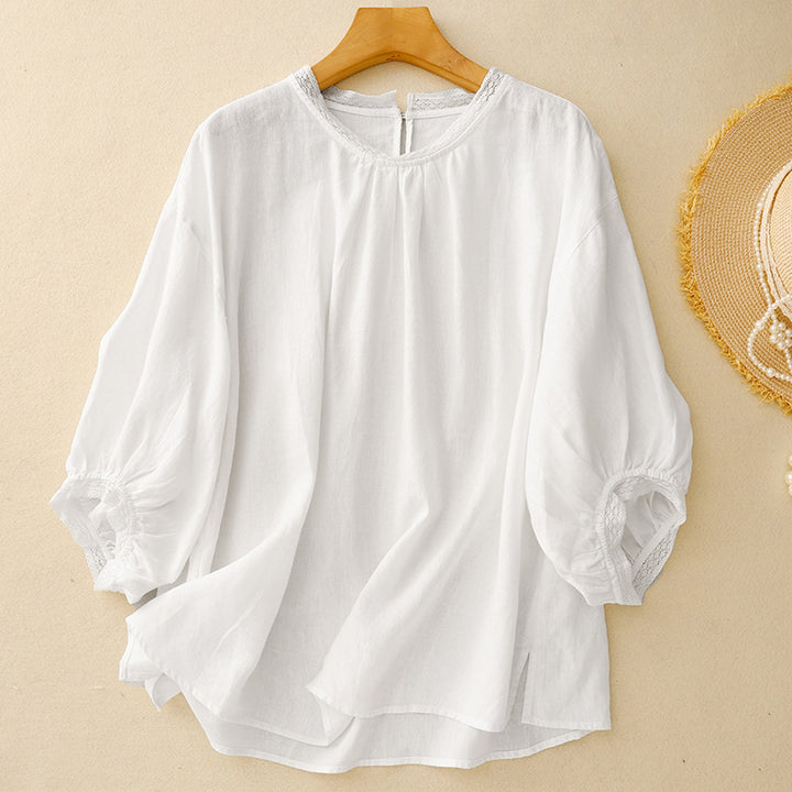 VISTA LINEN BLOUSE