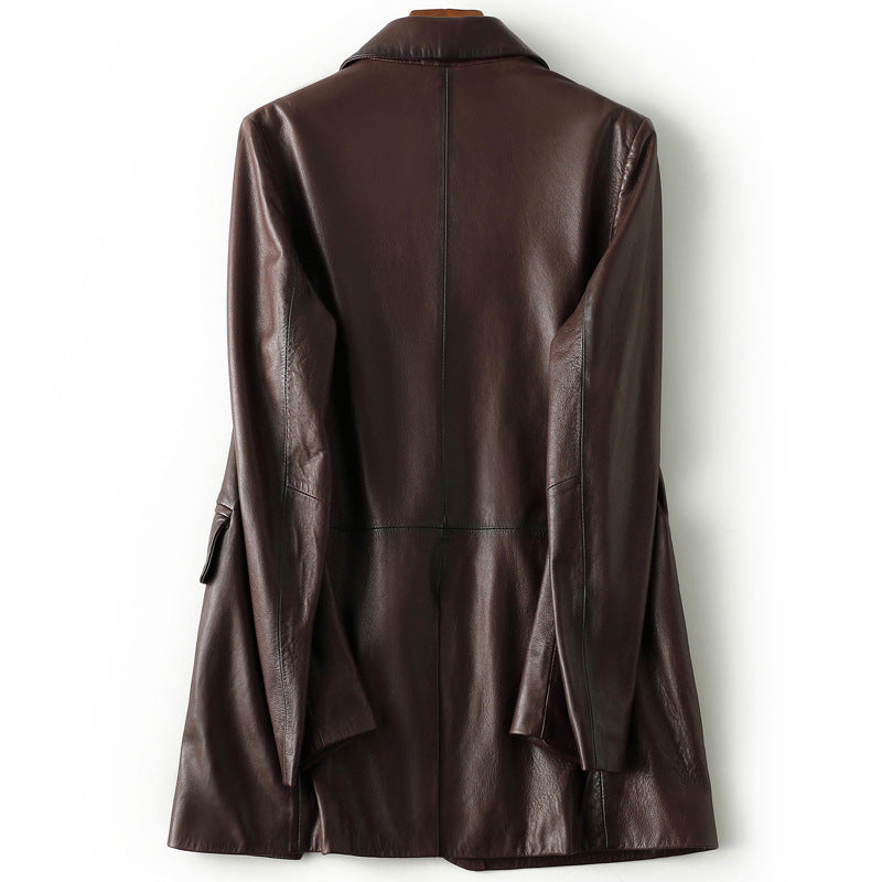 NATASHA™ GENUINE LEATHER BLAZER