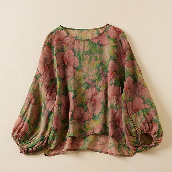 ODELIA LINEN BLOUSE