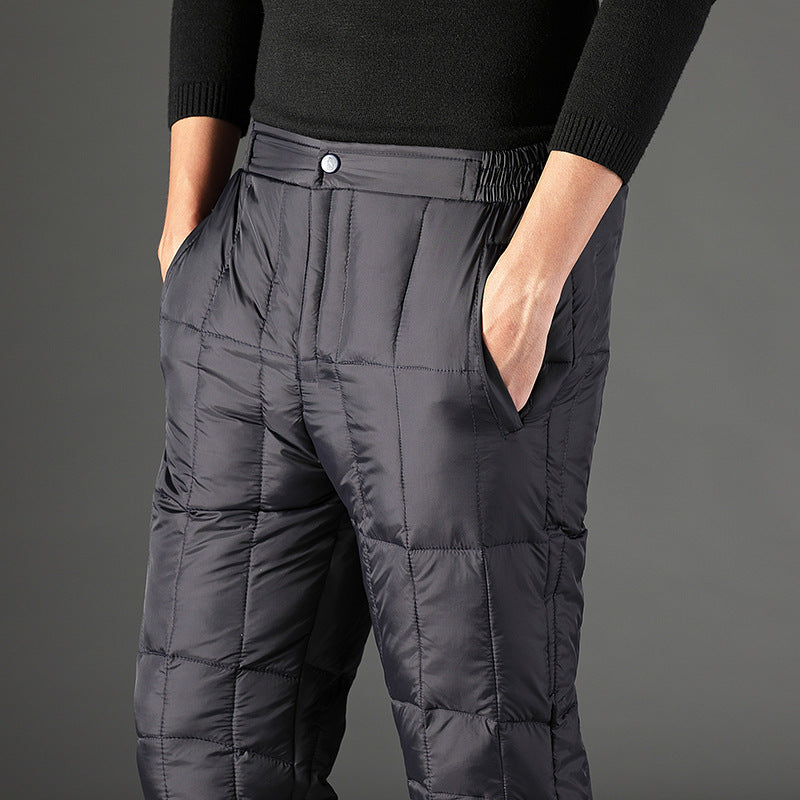 SLIM FIT QUILED PANTS