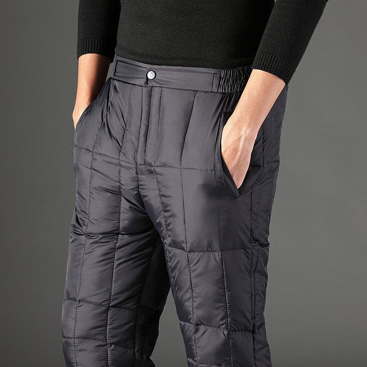 SLIM FIT QUILED PANTS