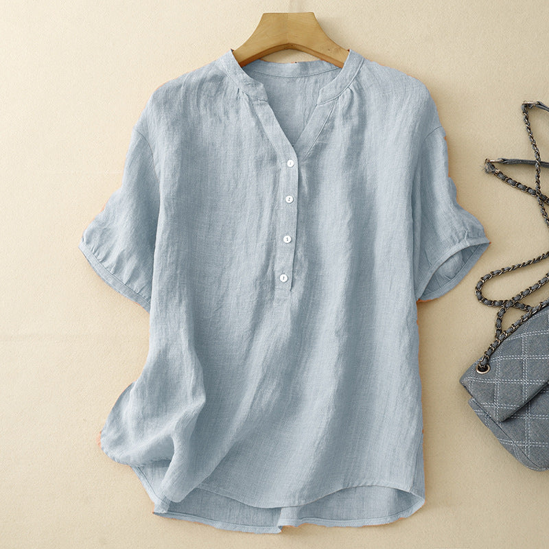 ASH LINEN BLOUSE