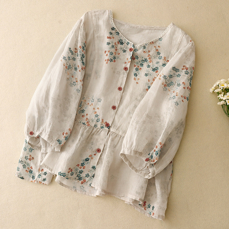 KALA LINEN BLOUSE
