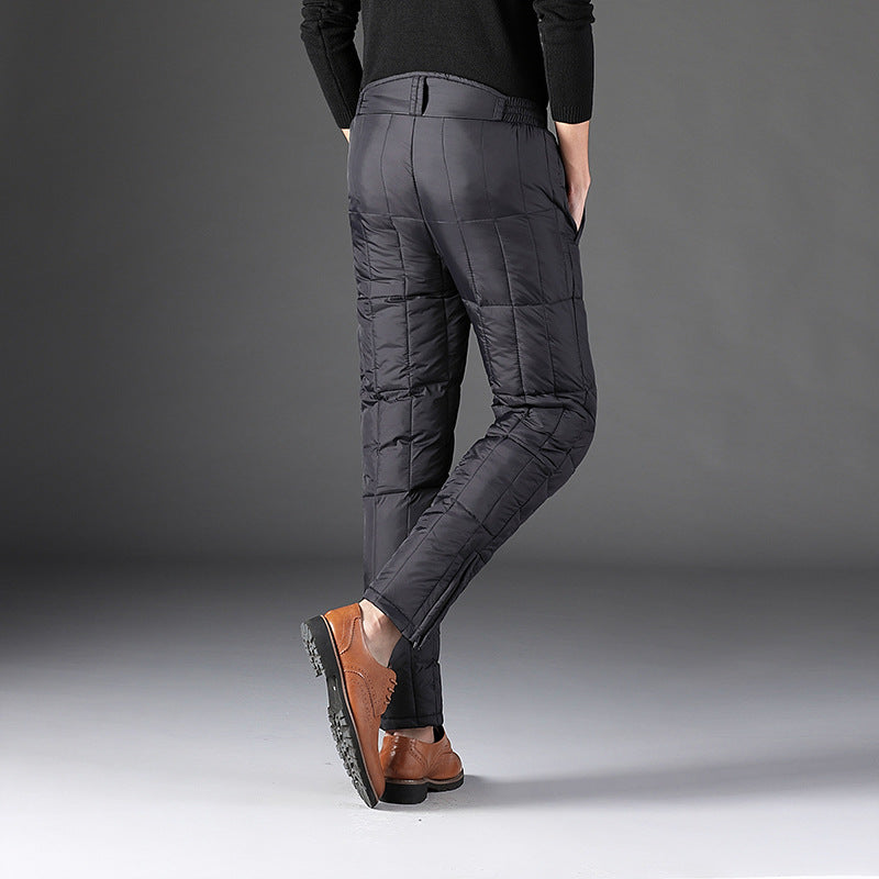 SLIM FIT QUILED PANTS