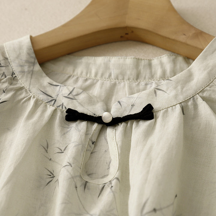 MIA LINEN BLOUSE