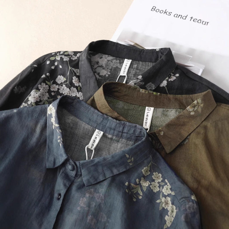 CAMILA LINEN BLOUSE