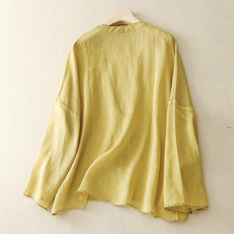 FIONA LINEN BLOUSE