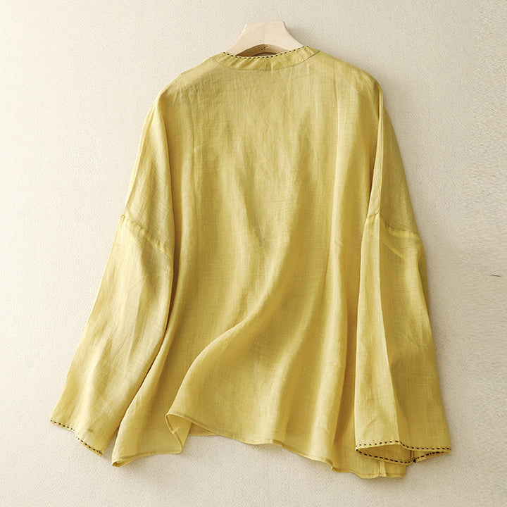 FIONA LINEN BLOUSE