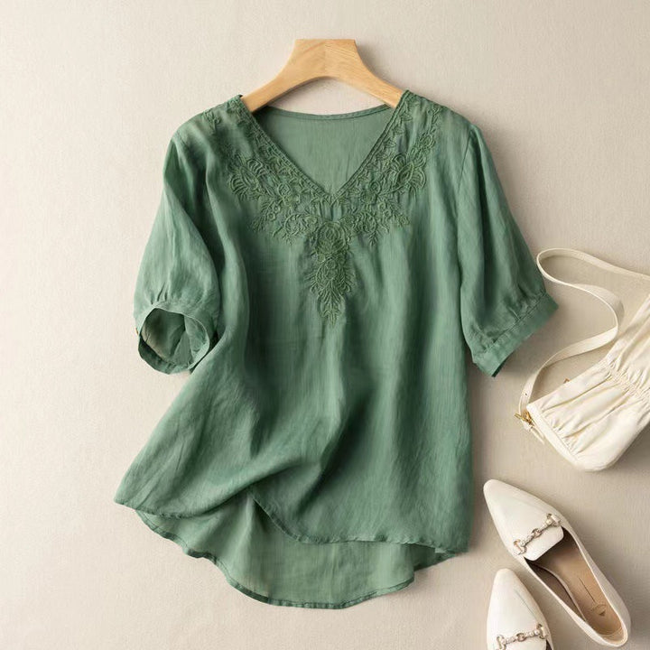 LOLA LINEN BLOUSE