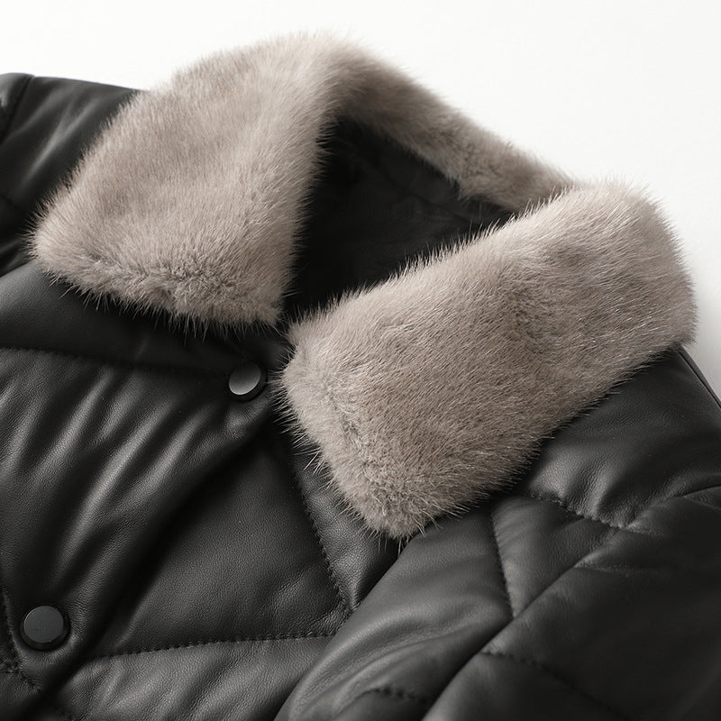 TINA™ GENUINE LEATHER COAT