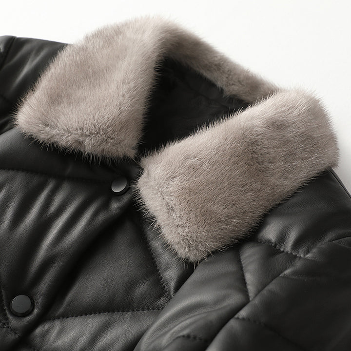 TINA™ GENUINE LEATHER COAT