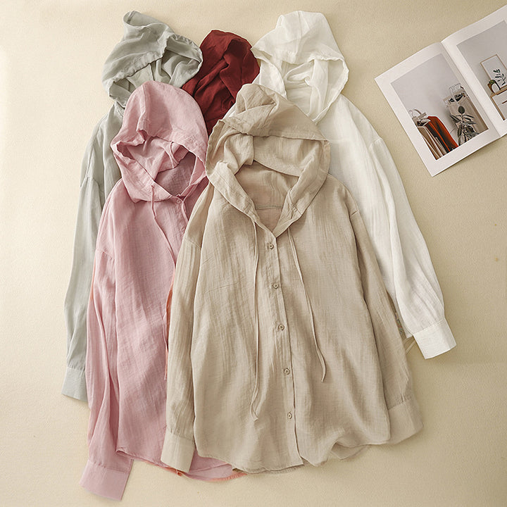 ADELE LINEN HOODIE