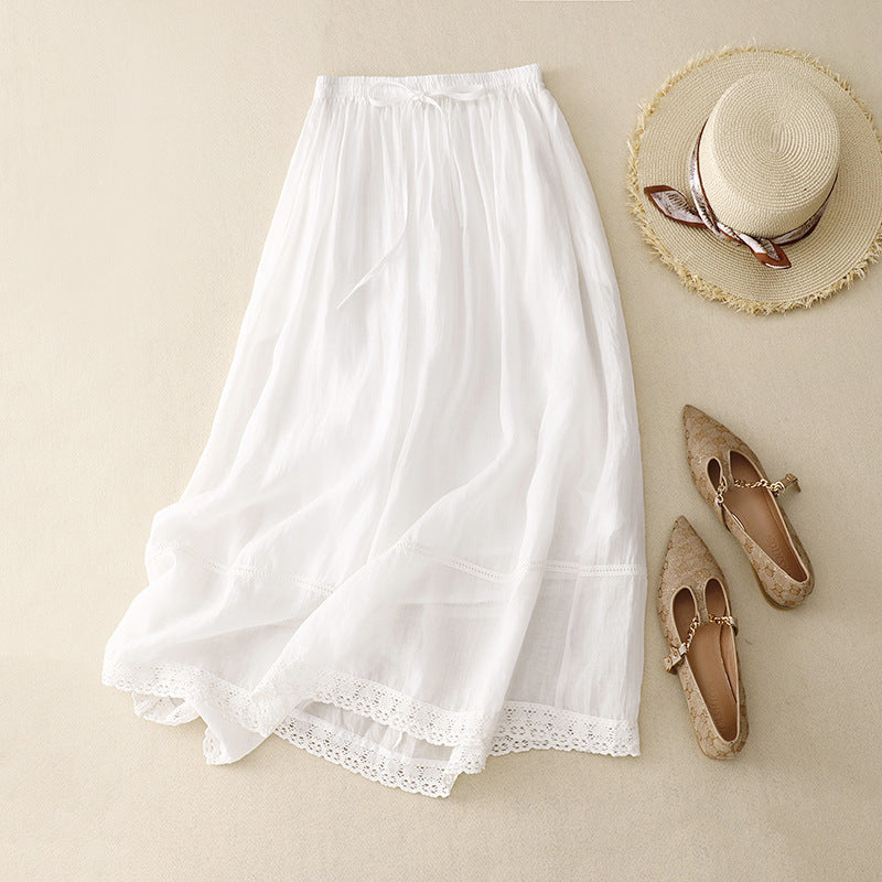 RACHEL LINEN SKIRT