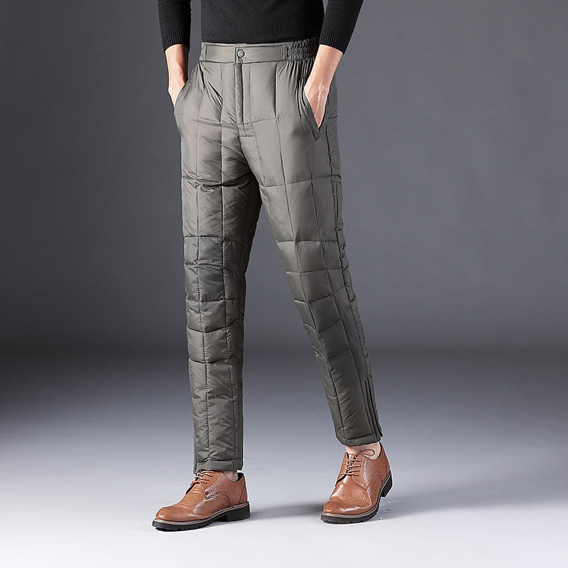 SLIM FIT QUILED PANTS