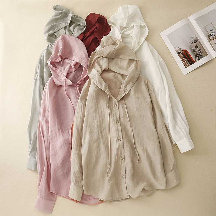 BLOOM LINEN HOODIE