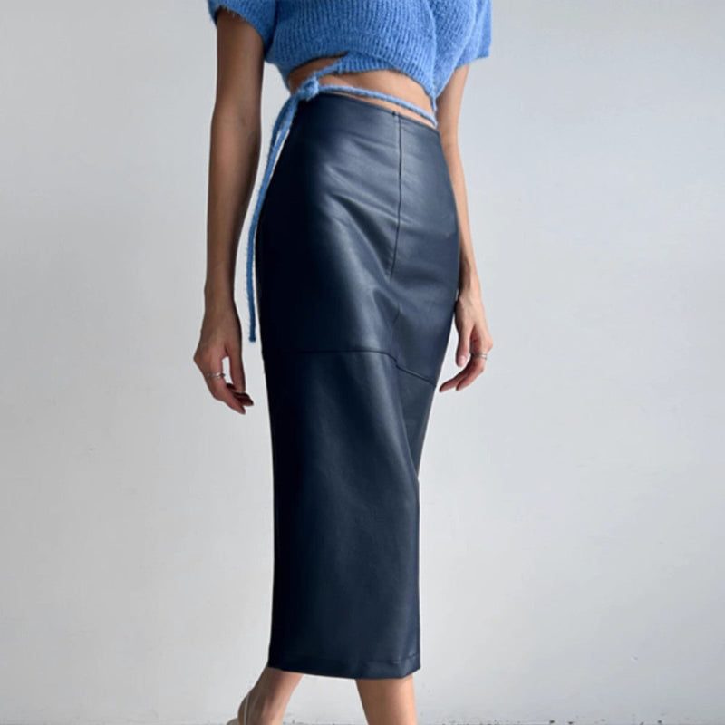 GIA™ LEATHER SKIRT