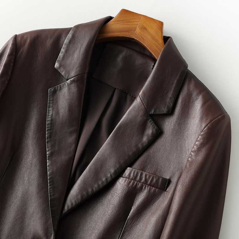 NATASHA™ GENUINE LEATHER BLAZER