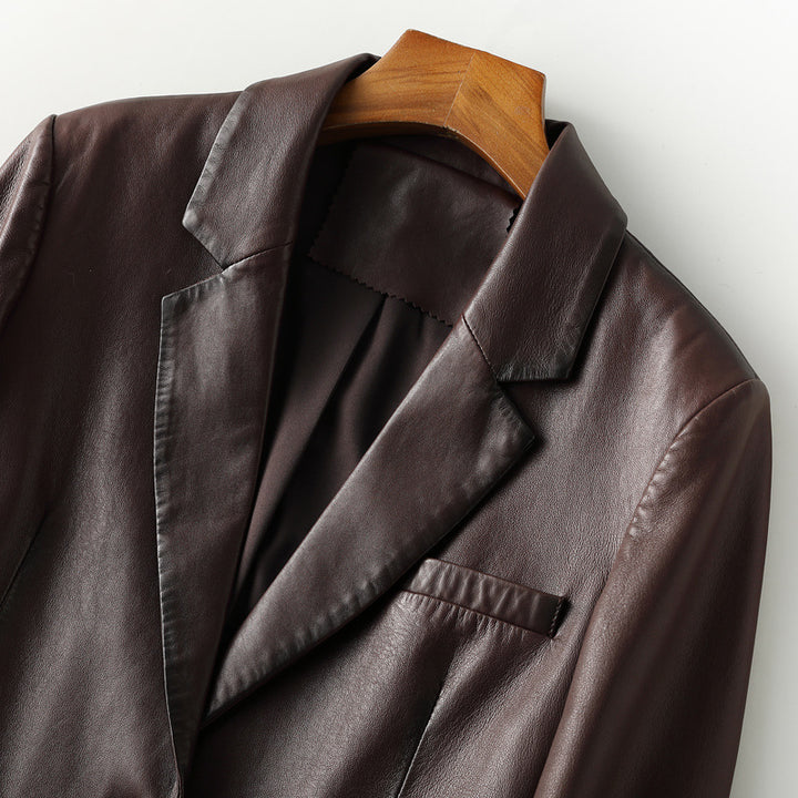 NATASHA™ GENUINE LEATHER BLAZER