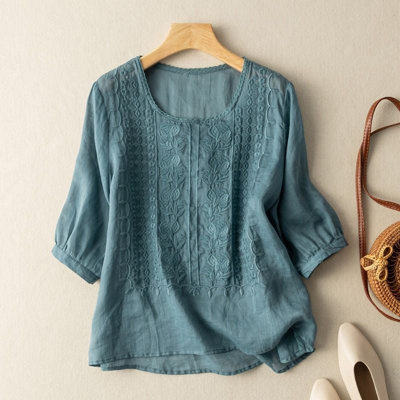 MEADOW LINEN BLOUSE