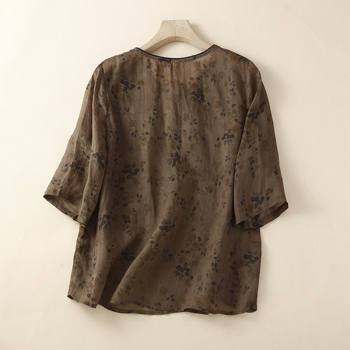 ARIA LINEN BLOUSE