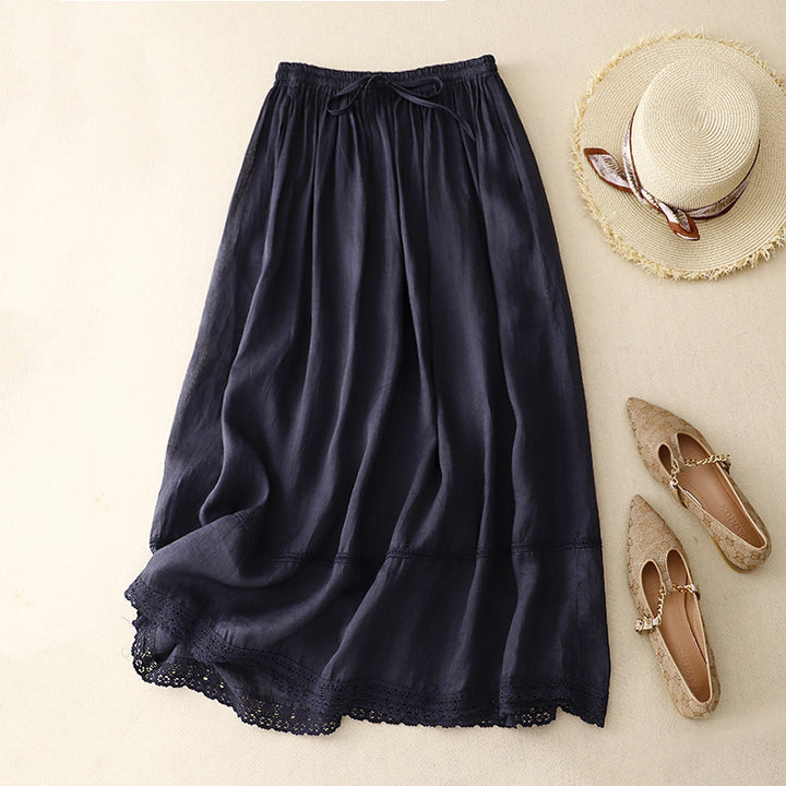 RACHEL LINEN SKIRT