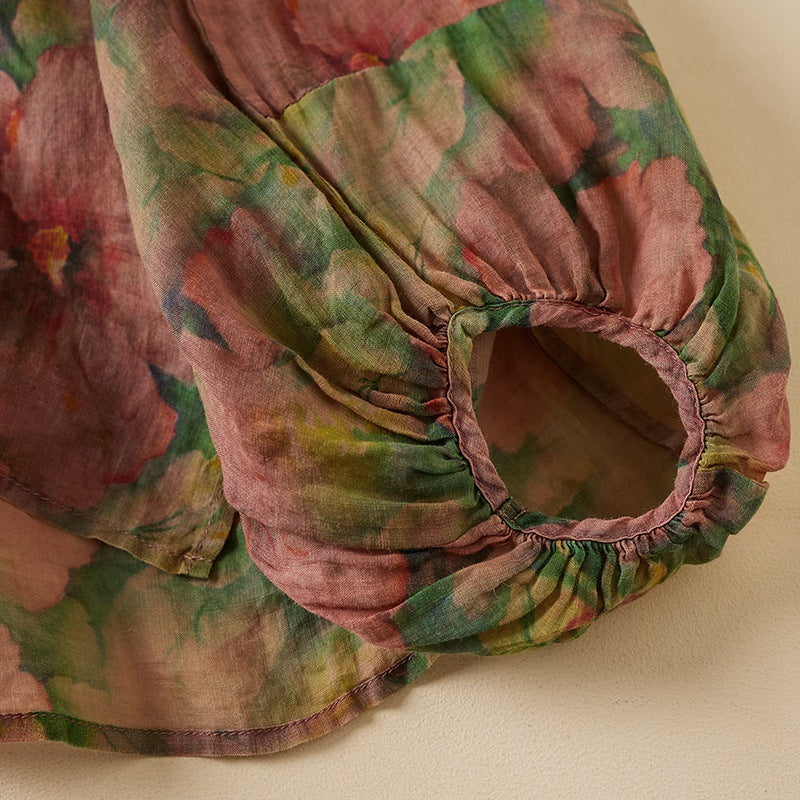ODELIA LINEN BLOUSE