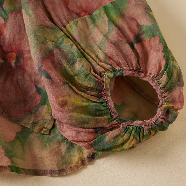 ODELIA LINEN BLOUSE