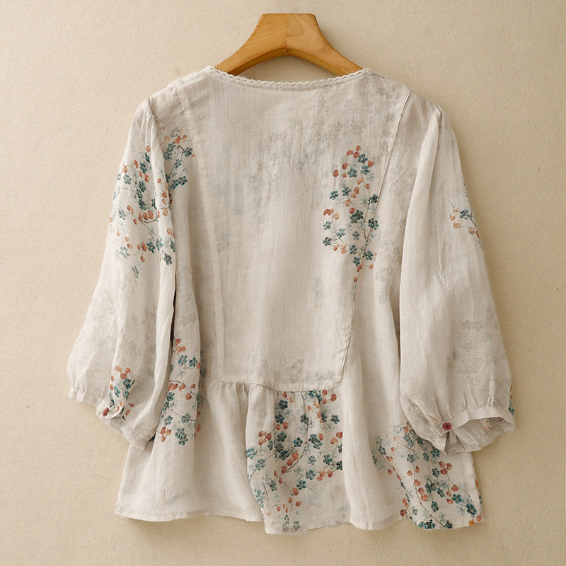 KALA LINEN BLOUSE