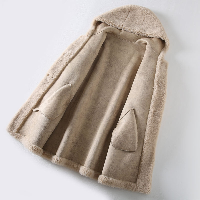 NIVA™ HOODED WOOL COAT