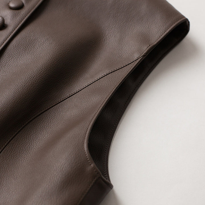 ANNA LEATHER VEST