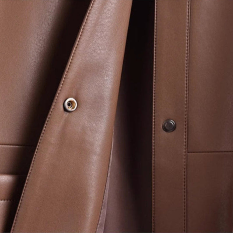 MELISSA™ GENUINE LEATHER  COAT