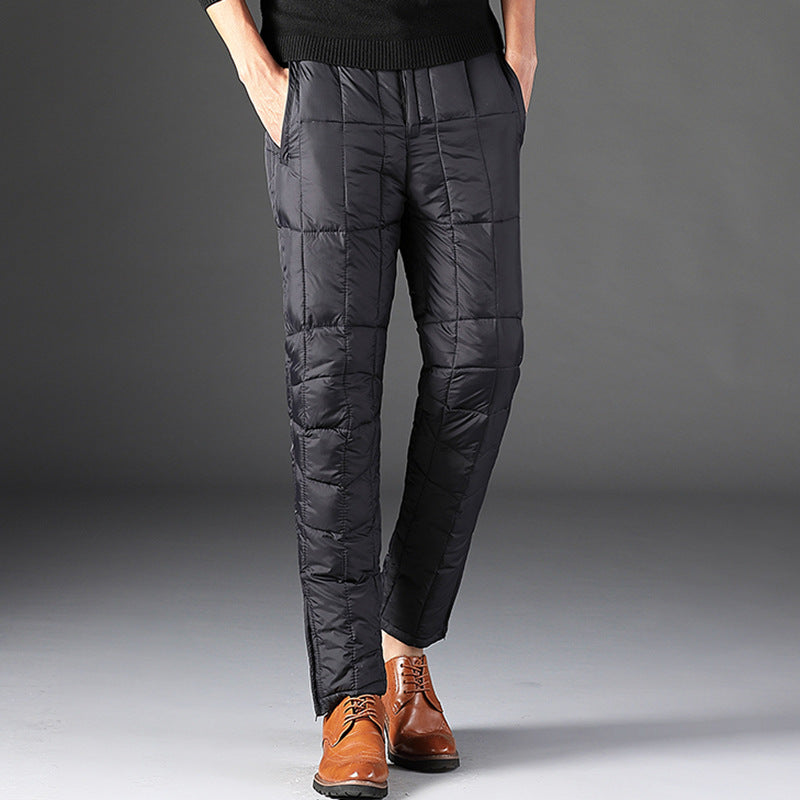 SLIM FIT QUILED PANTS