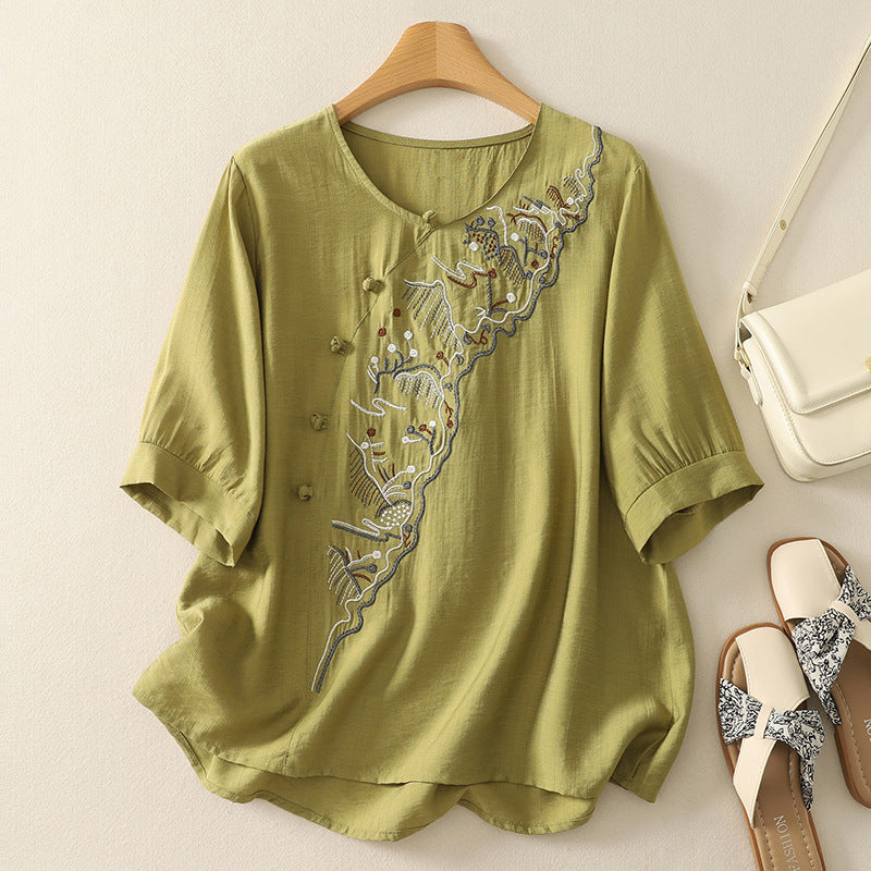 TAMAR LINEN BLOUSE