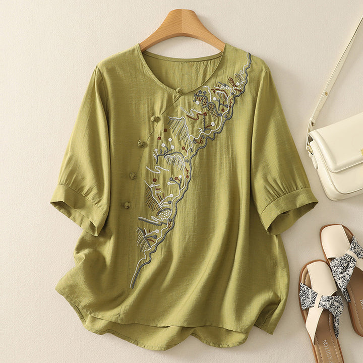 TAMAR LINEN BLOUSE