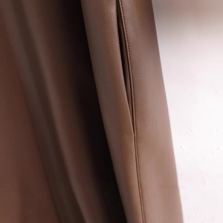 JULIA LEATHER VEST DRESS