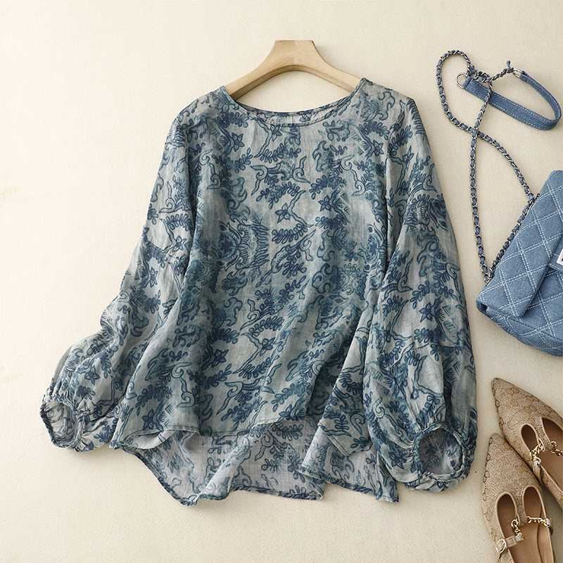 ALENA LINEN BLOUSE