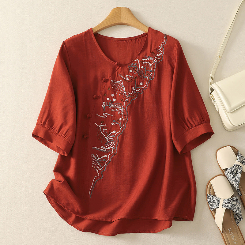 TAMAR LINEN BLOUSE