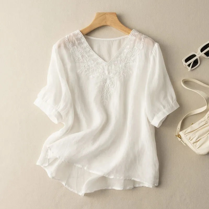 LOLA LINEN BLOUSE