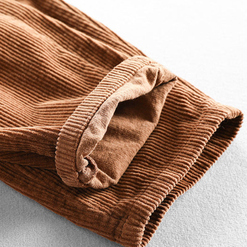 SLIM FIT CORDUROY PANTS