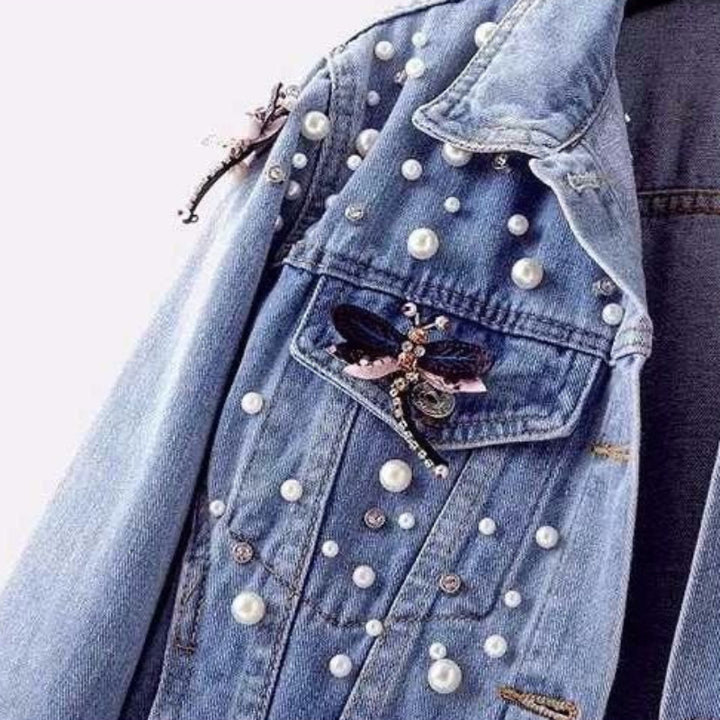 SCARLETT FLORAL DENIM JACKET