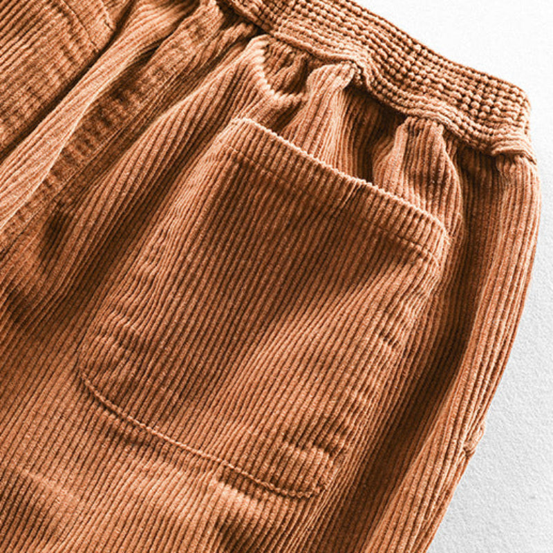 SLIM FIT CORDUROY PANTS