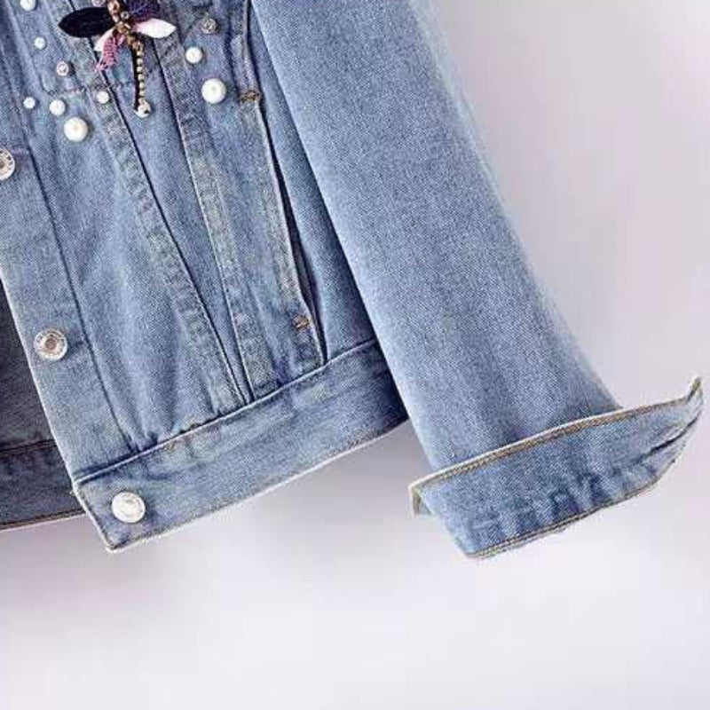 SCARLETT FLORAL DENIM JACKET