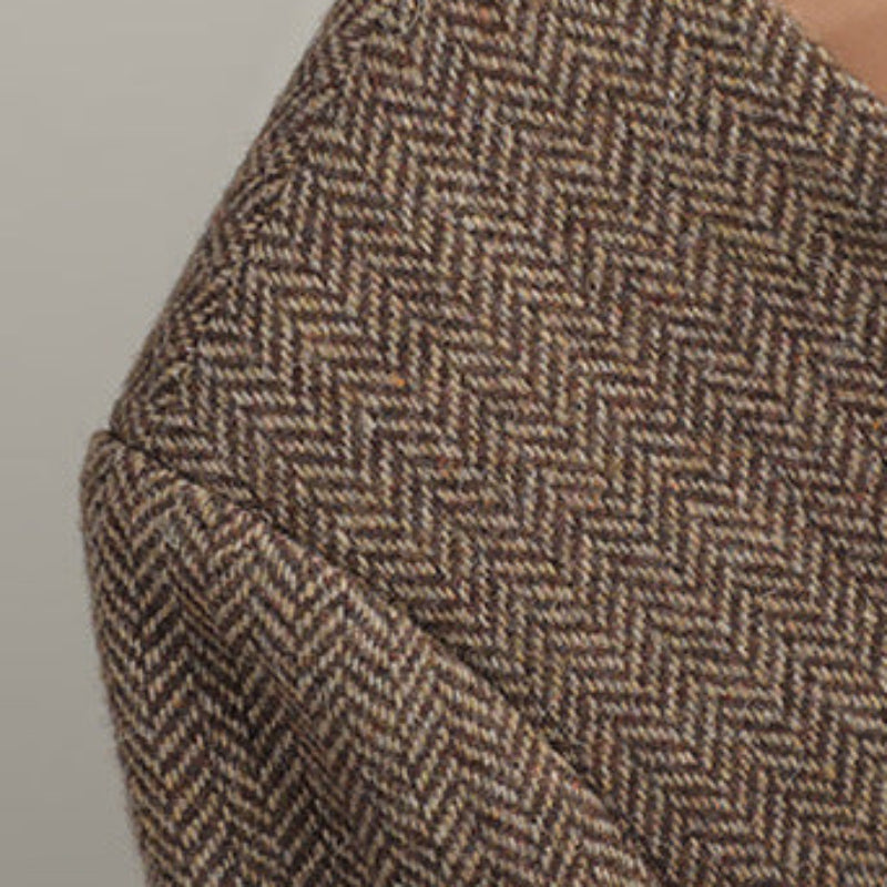 MADDIE™ HERRIGBONE WOOL BLAZER