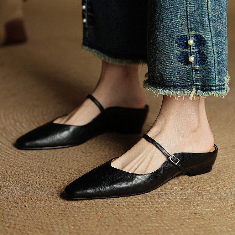 Orella Genuine Leather Mules