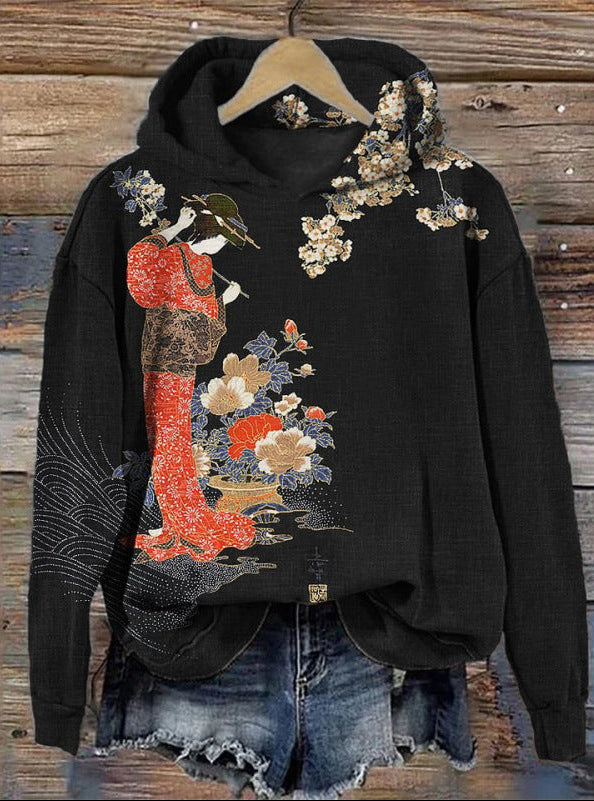 NOCTUA UKIYO-E GEISHA HOODIE