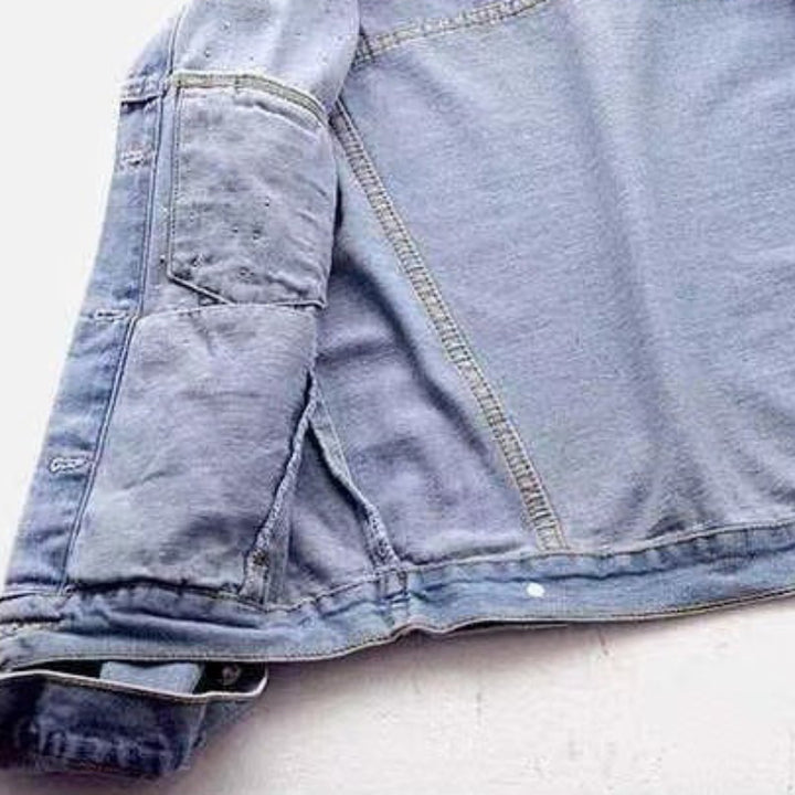 SCARLETT FLORAL DENIM JACKET
