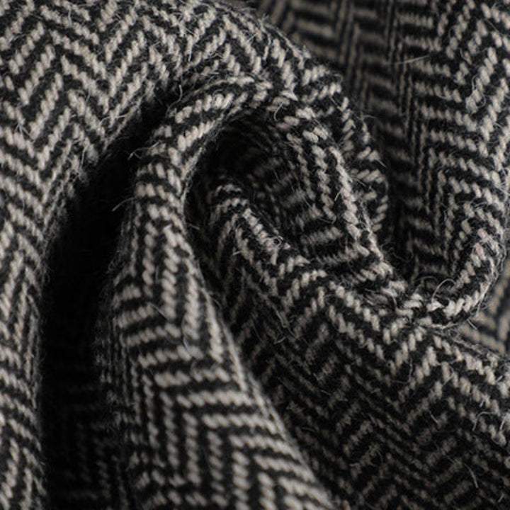 MADDIE™ HERRIGBONE WOOL BLAZER