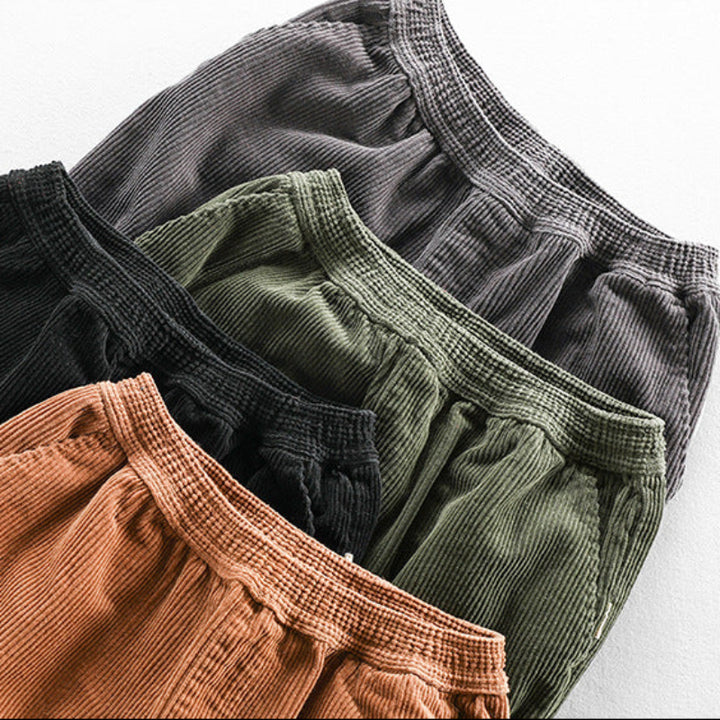 SLIM FIT CORDUROY PANTS